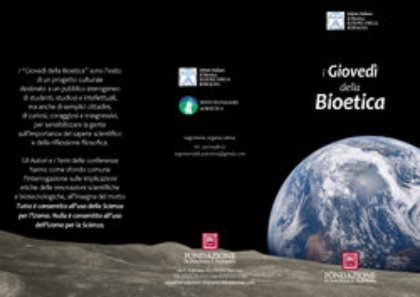 Presentati in Fondazione “I Giovedì della Bioetica”
