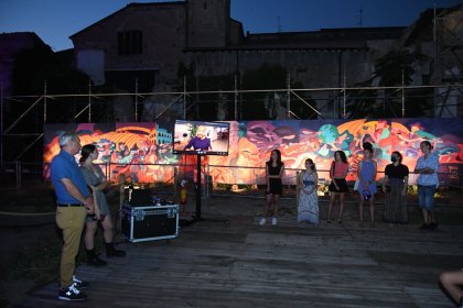 Presentato in Santa Chiara il murale “Clessidra”
