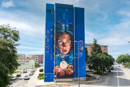 Fra urban art e riqualificazione urbana, il nuovo maxi-murale di Kotè