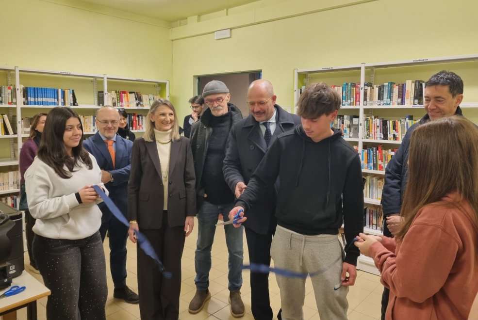 Inaugurata dopo i lavori la nuova biblioteca all’Istituto Romagnosi Professionale